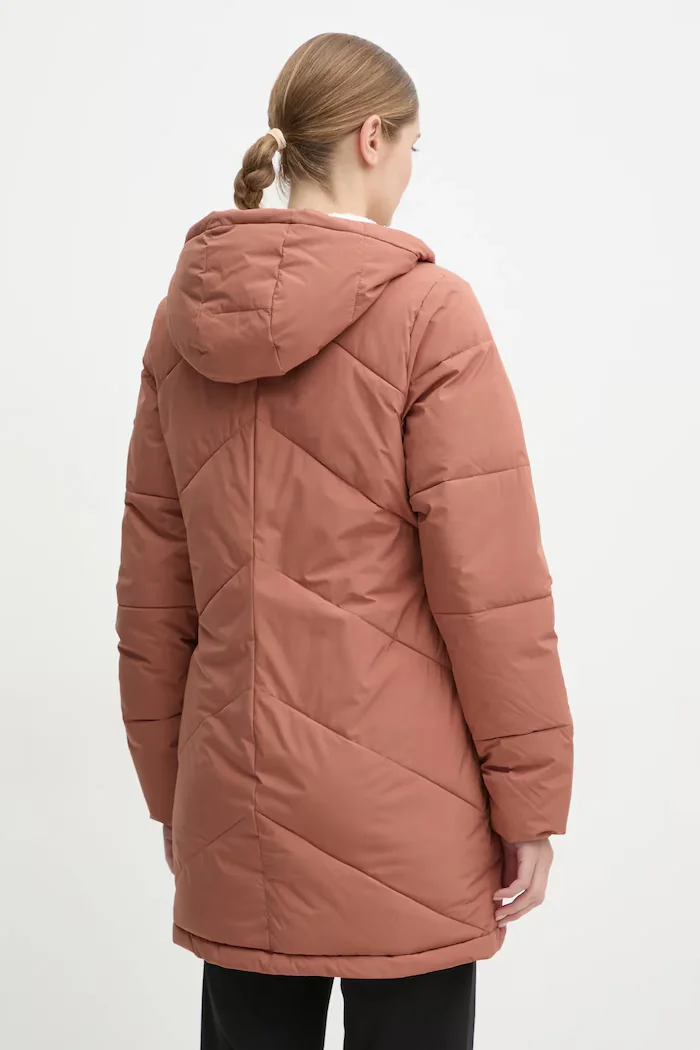 ROXY Яке Better Weather в кафяво зимен модел с уголемена кройка ERJJK03634