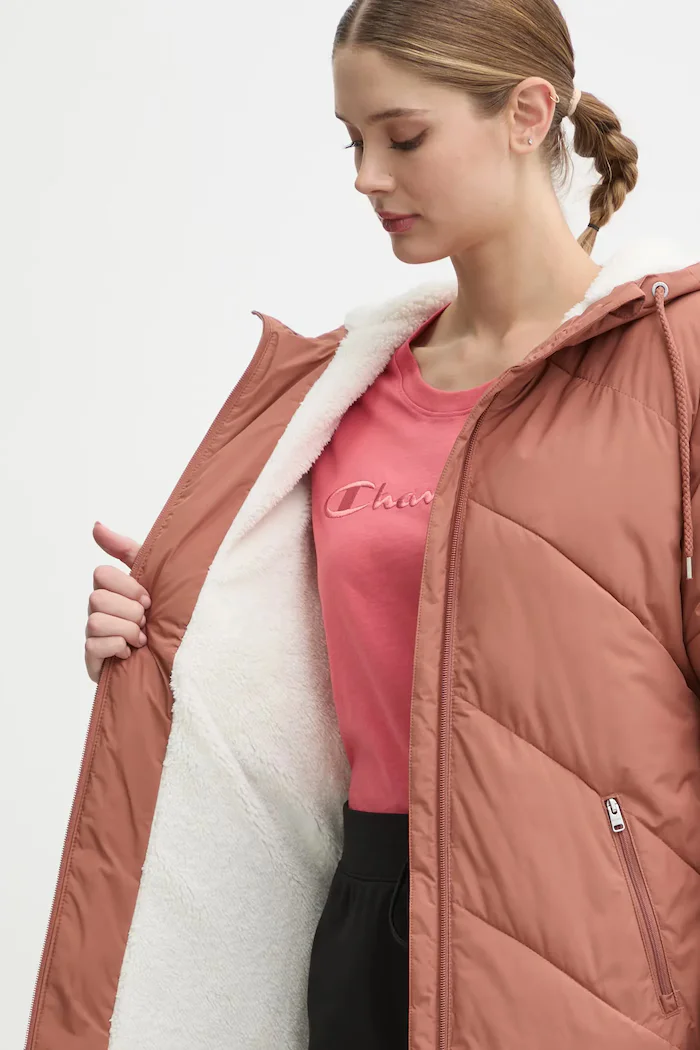 ROXY Яке Better Weather в кафяво зимен модел с уголемена кройка ERJJK03634