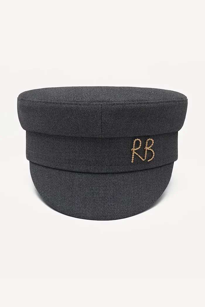 RUSLAN BAGINSKIY Каскет Baker Boy Cap в сиво KPC030-CA-MRB