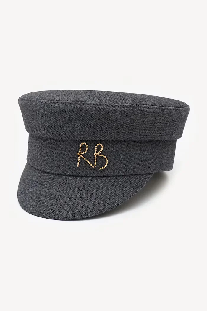RUSLAN BAGINSKIY Каскет Baker Boy Cap в сиво KPC030-CA-MRB