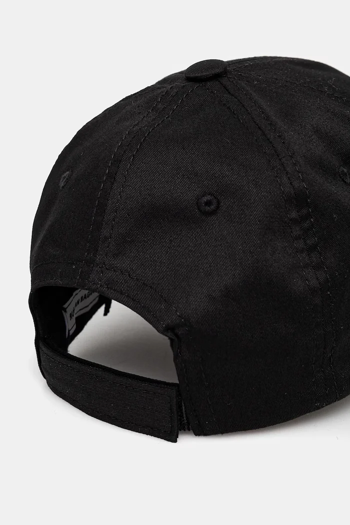 RUSLAN BAGINSKIY Шапка с козирка Monogram-embellished Baseball Cap в черно с изчистен дизайн BSB033-CP-PWRB
