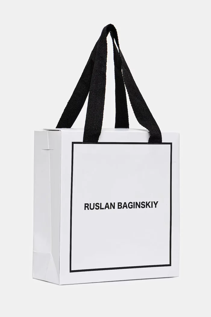 RUSLAN BAGINSKIY Шапка с козирка Monogram-embellished Baseball Cap в черно с изчистен дизайн BSB033-CP-PWRB
