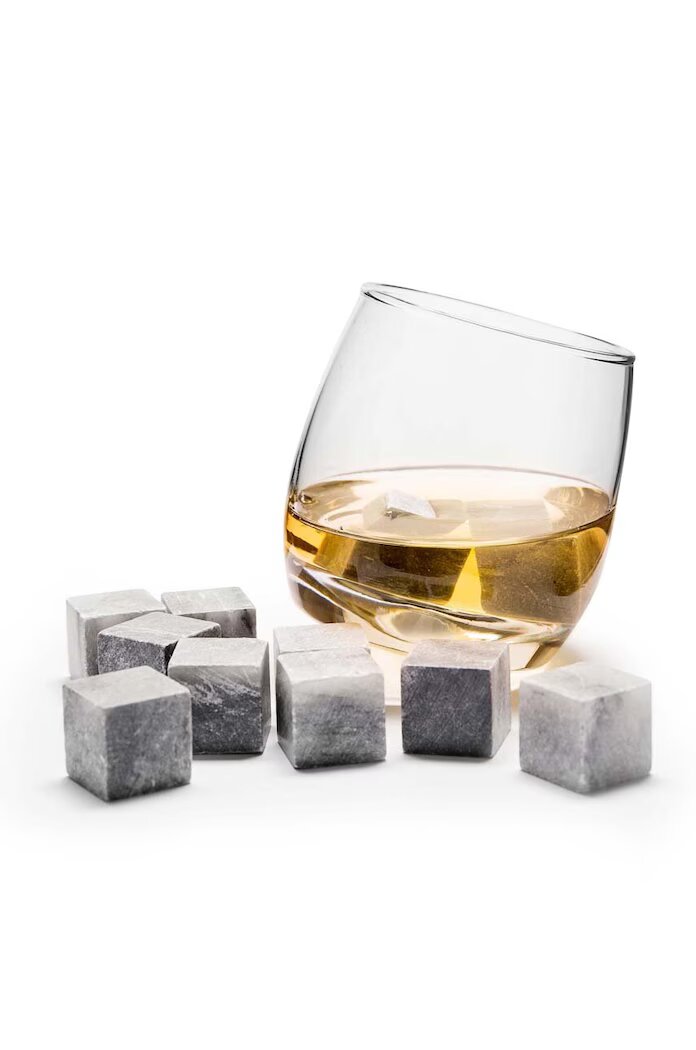 Sagaform Блокчета за уиски Whiskeystenar 2 x 2 cm (9 броя) в сиво