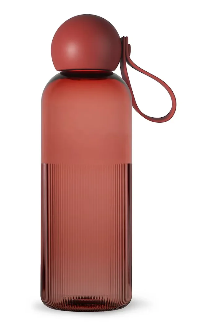 Sagaform Бутилка за вода Ture 600 ml в червено