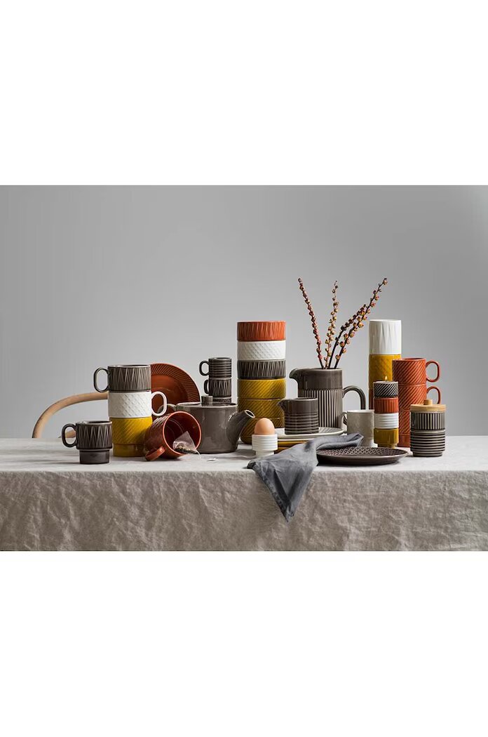 Sagaform Комплект чаши за еспресо Coffee & More 100 ml (4 броя) в сиво