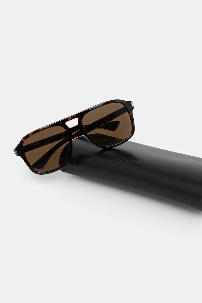 Saint Laurent Авиаторски слънчеви очила кафяви SL 881