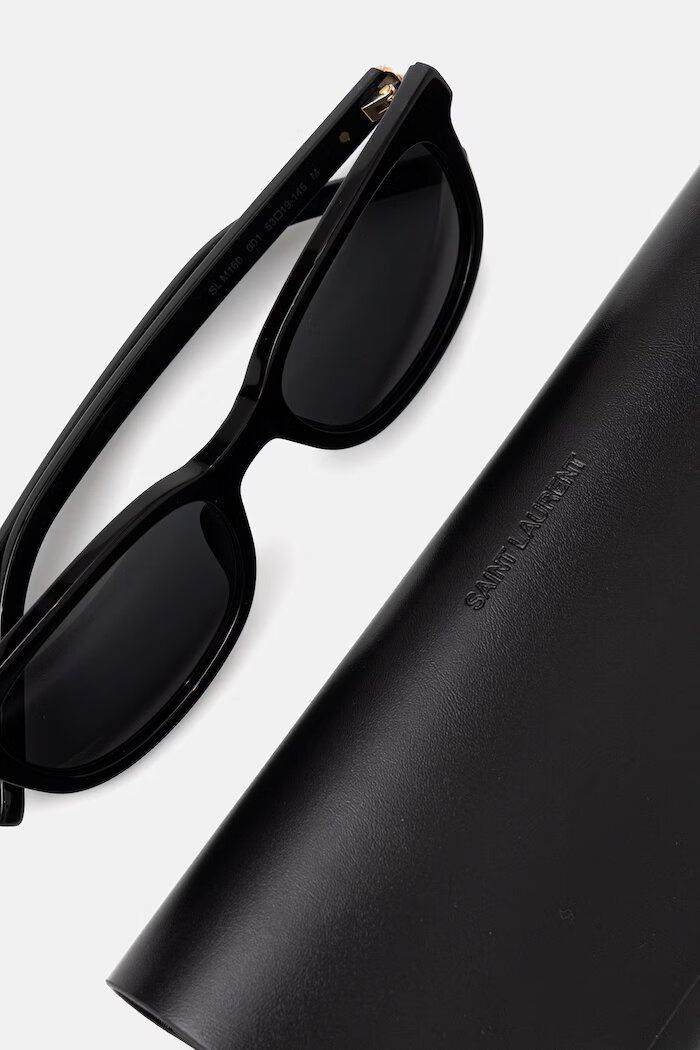 Saint Laurent слънчеви очила дамски черни SL M160