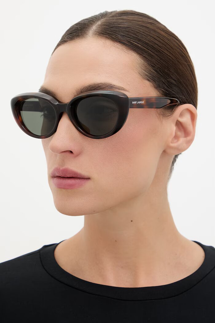 Saint Laurent слънчеви очила дамски кафяви SL 859