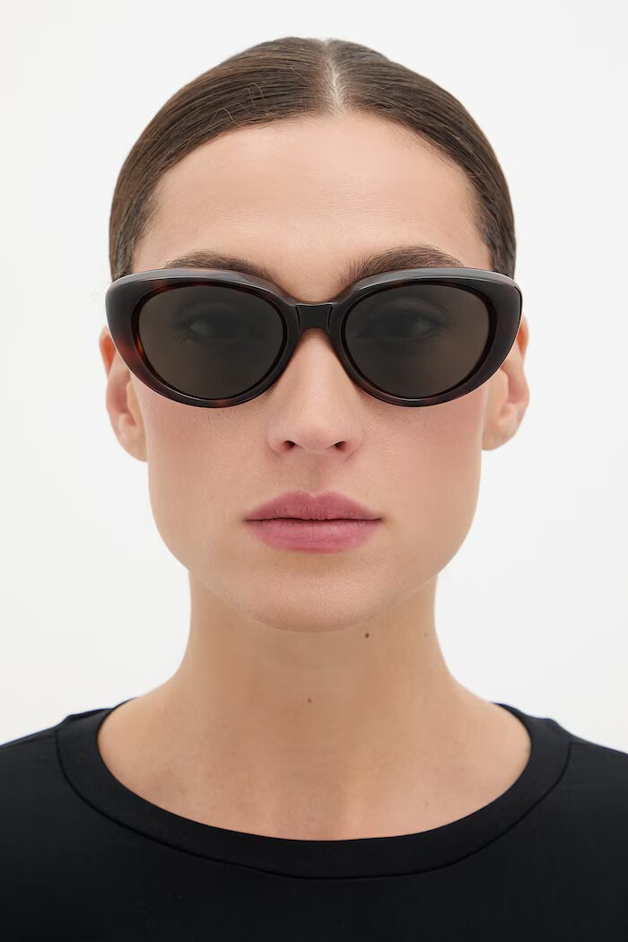 Saint Laurent слънчеви очила дамски кафяви SL 859