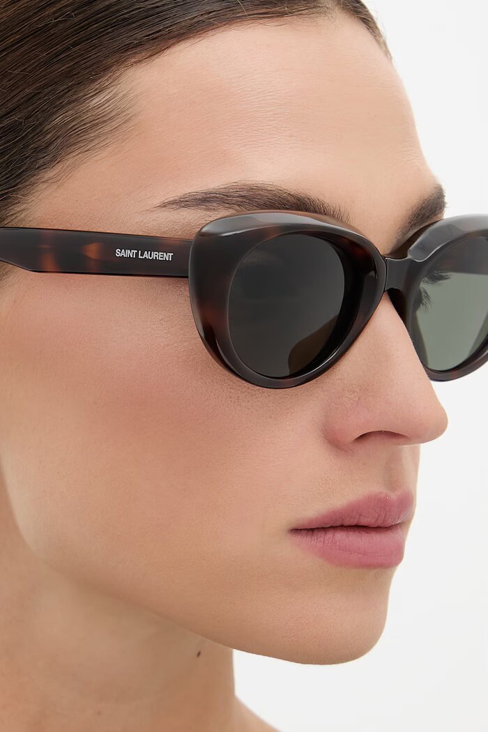 Saint Laurent слънчеви очила дамски кафяви SL 859