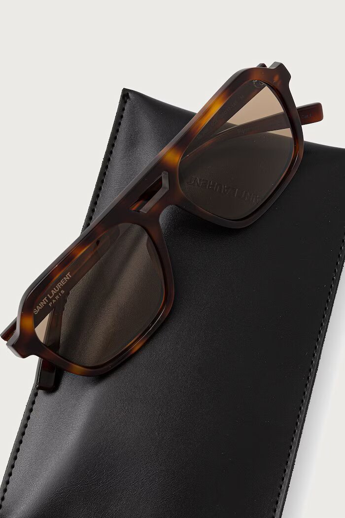 Saint Laurent слънчеви очила дамски кафяви SL 905