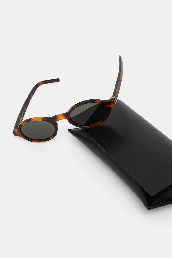 Saint Laurent слънчеви очила дамски кафяви SL M161