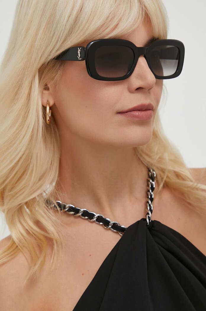 Saint Laurent Слънчеви очила в черно SL M130
