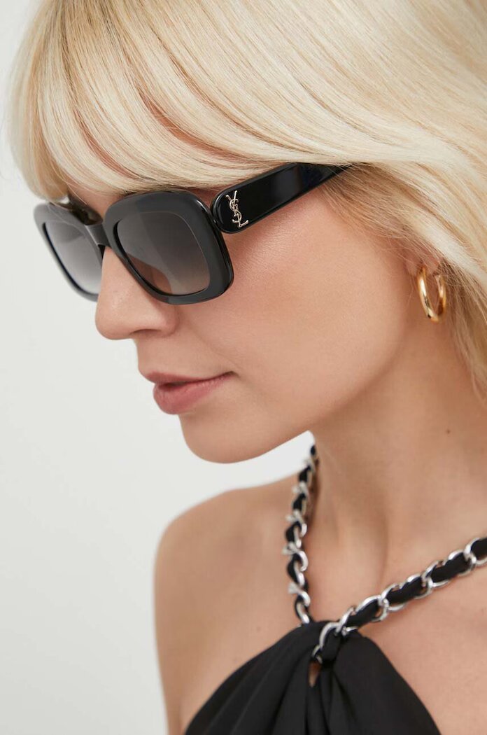 Saint Laurent Слънчеви очила в черно SL M130