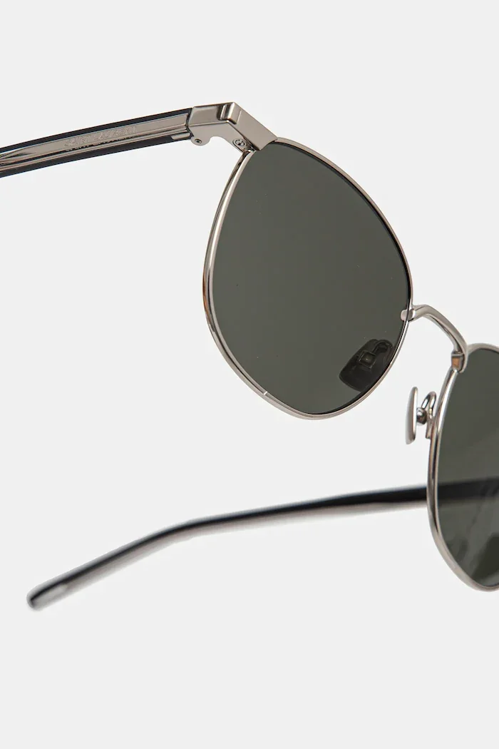 Saint Laurent Слънчеви очила в сребристо SL 747