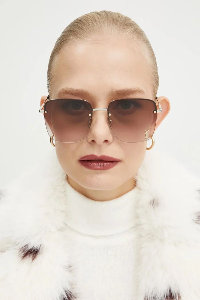 Saint Laurent Слънчеви очила в златисто SL 312 M