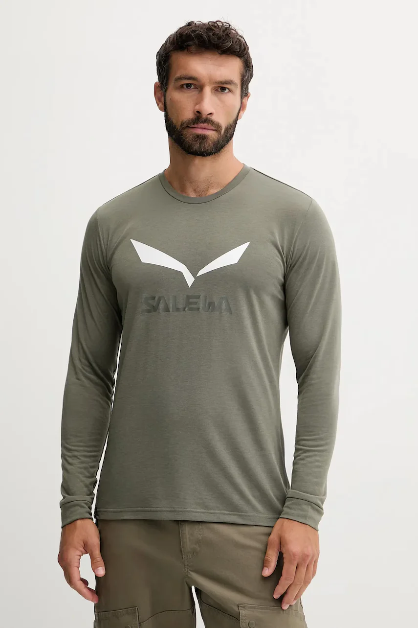 Salewa Спортна блуза с дълги ръкави Solidlogo