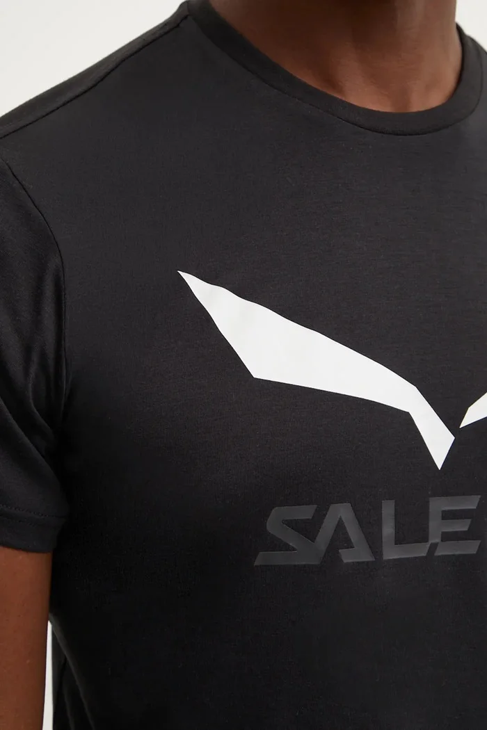 Salewa туристическа тениска мъжка Solidlogo Dry черна 00.0000027018