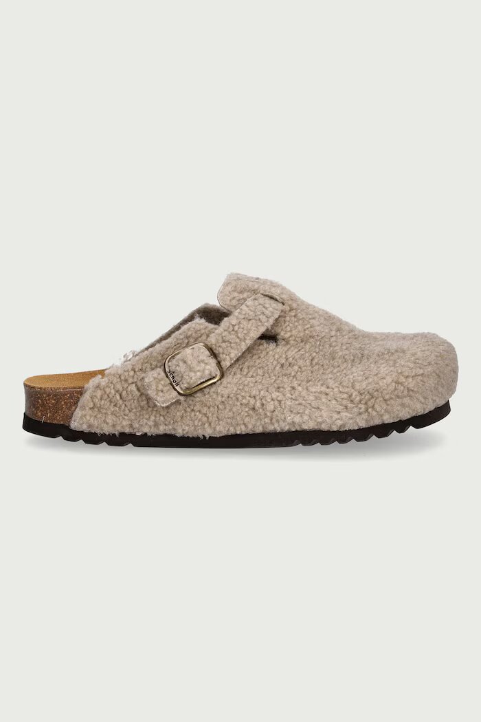 Scholl чехли дамски CAMILLE бежови F014381062