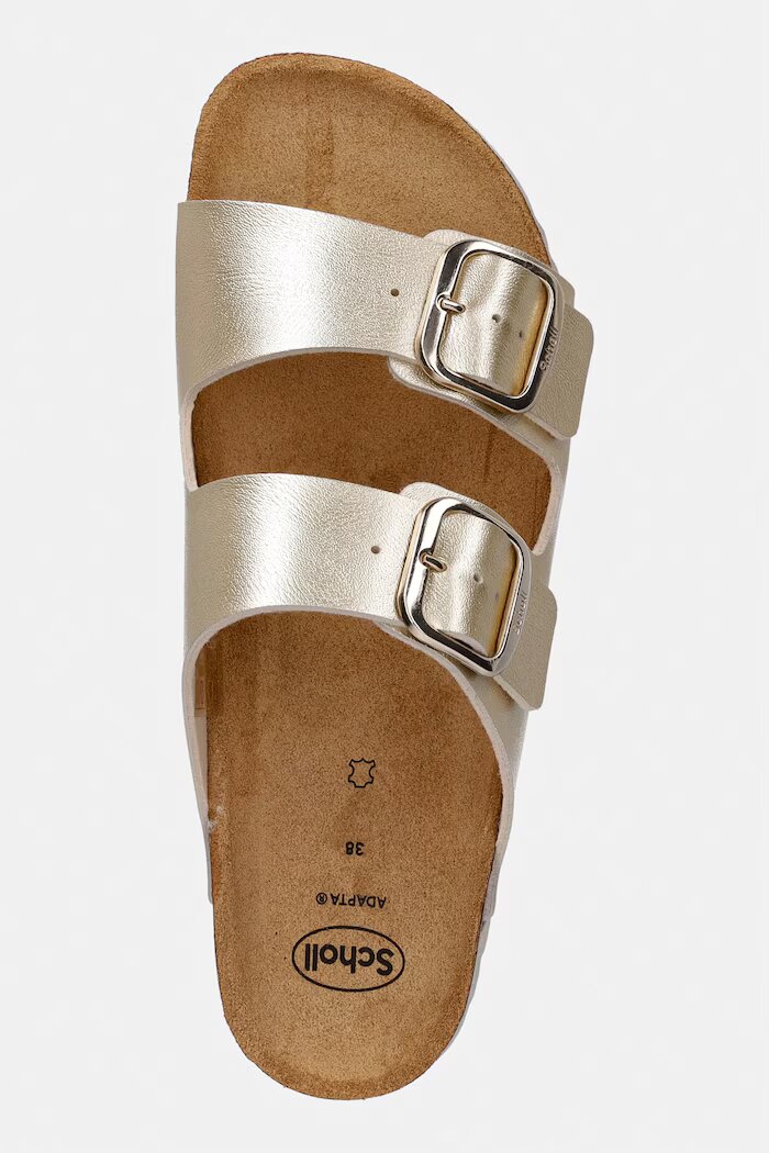 Scholl Чехли JOSEPHINE в златисто с платформа F321682329