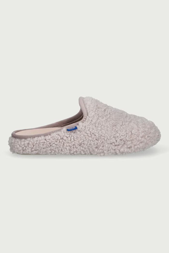 Scholl пантофи дамски с плюшена повърхност MADDY бежови F015091475