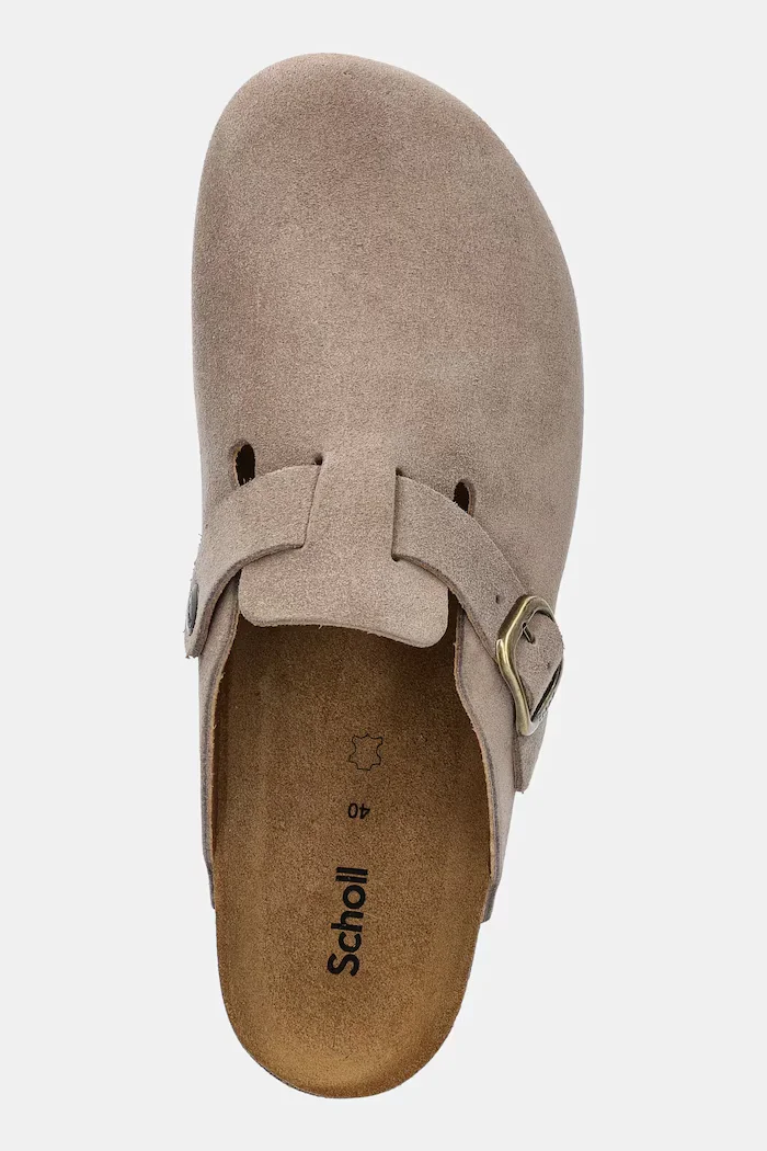 Scholl Велурени чехли FAE в бежово F321982361