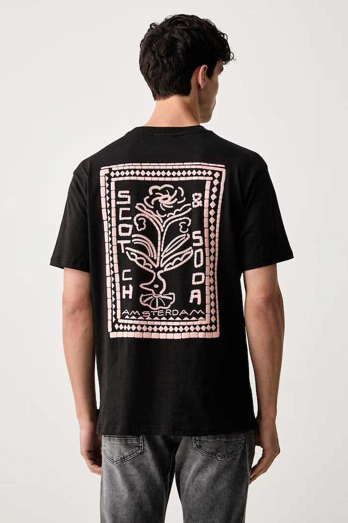 Scotch  Soda тениска мъжка от памук черна 183585
