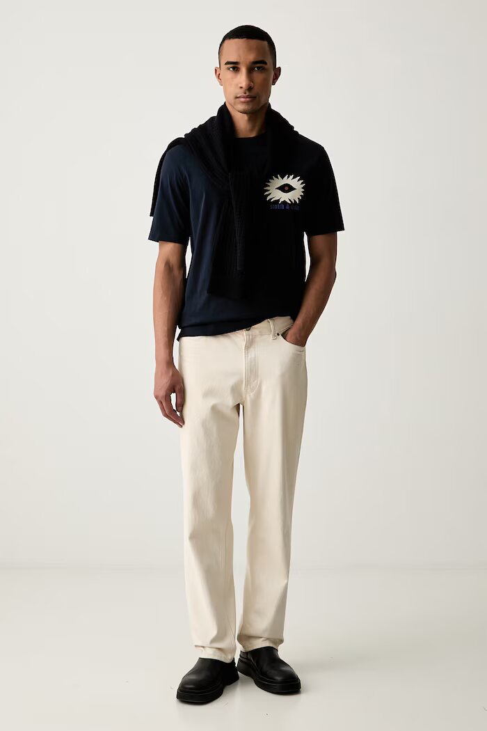 Scotch  Soda тениска мъжка от памук тъмносиня 183358