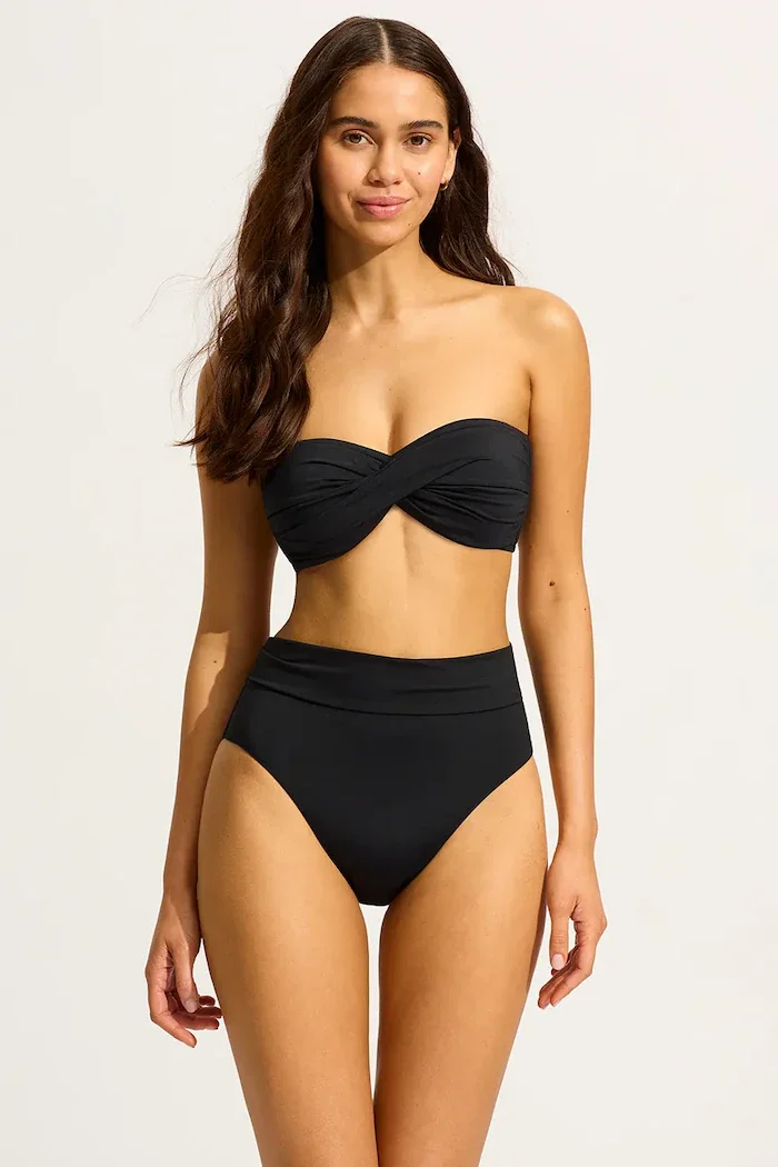 Seafolly горнище на бански дамско Twist черно 33261-942