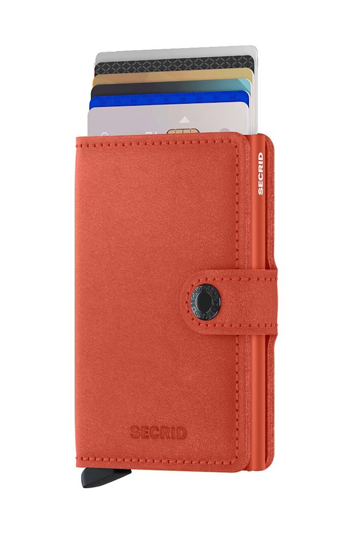 Secrid Кожен портфейл Miniwallet Original Orange в оранжево