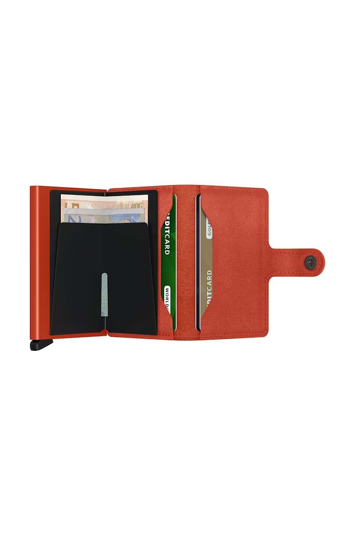 Secrid Кожен портфейл Miniwallet Original Orange в оранжево