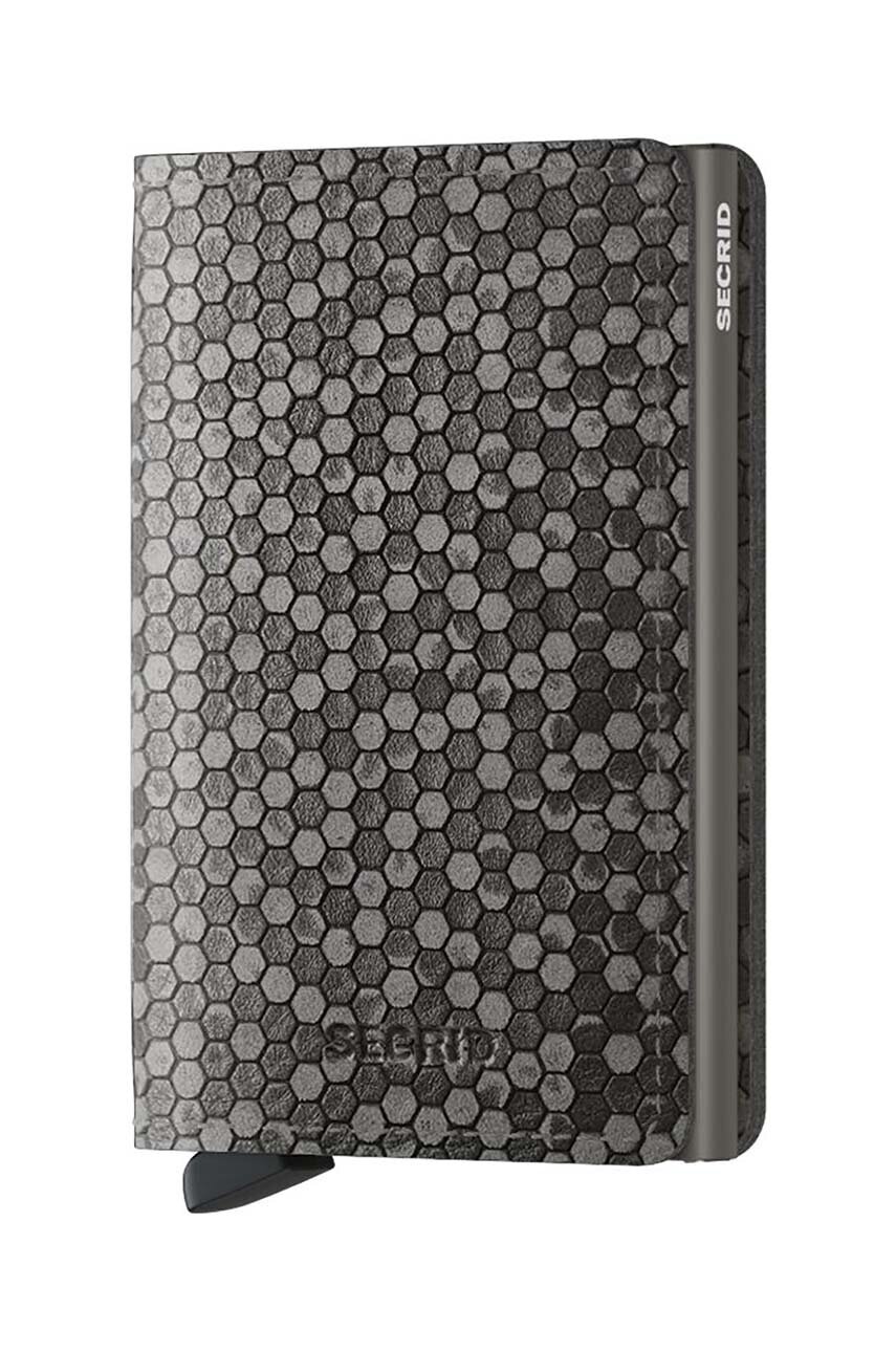 Secrid Кожен портфейл Slimwallet Hexagon Grey