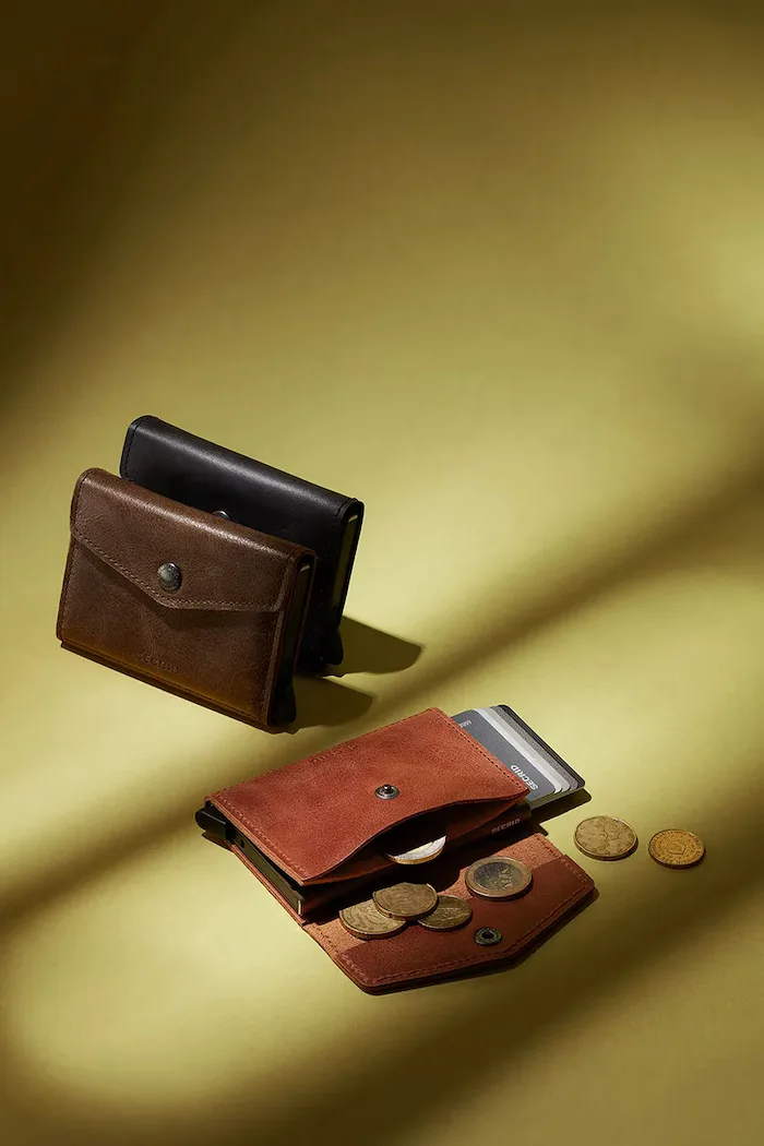 Secrid портфейл от кожа VINTAGE черен