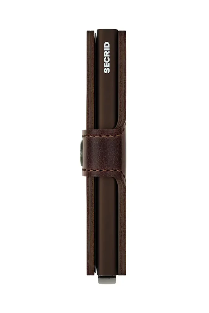 Secrid портфейл RFID от кожа бордо MV-Chocolate
