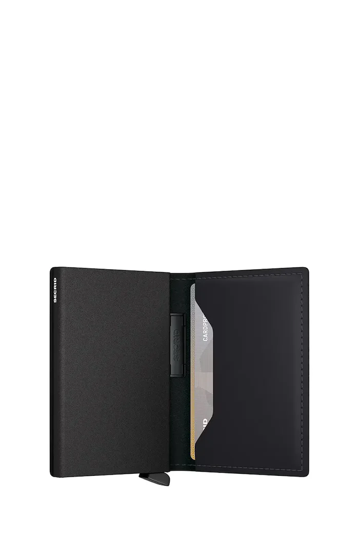 Secrid портфейл RFID от кожа MATTE черен