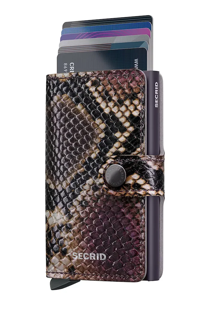 Secrid портфейл RFID от кожа SERPENT кафяв