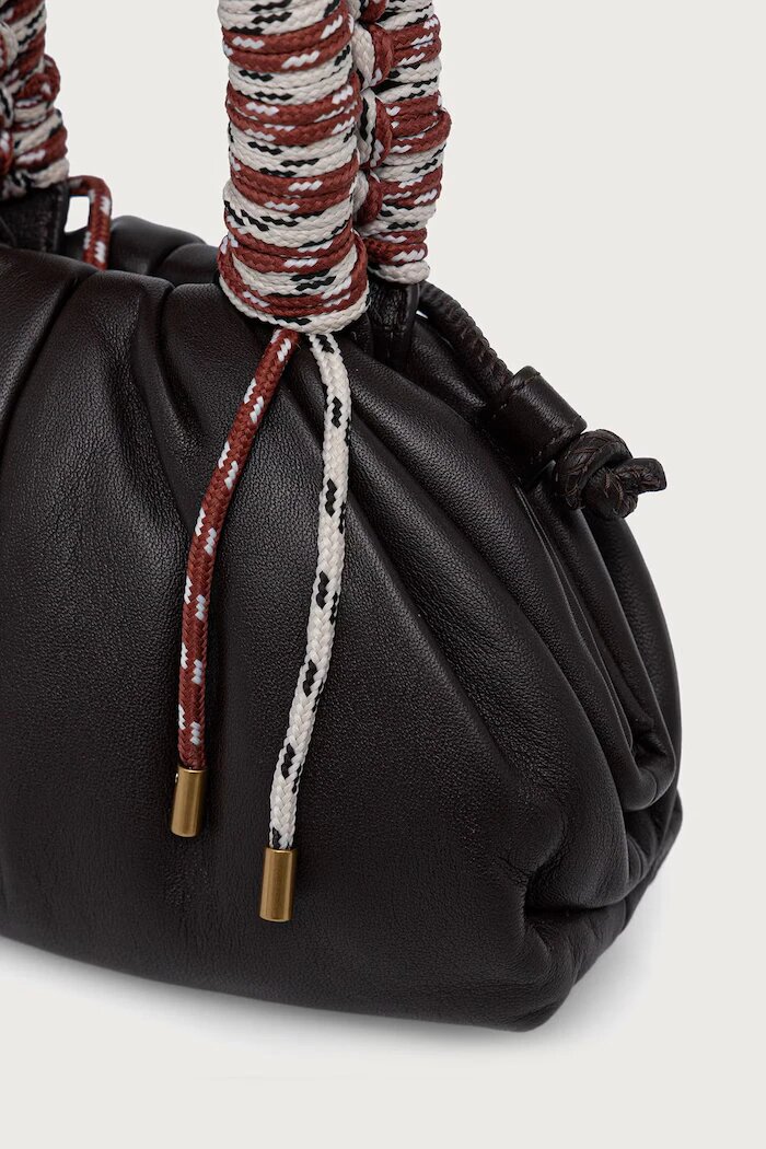 Sessun чанта crossbody дамска от кожа CHATON кафява 26102028