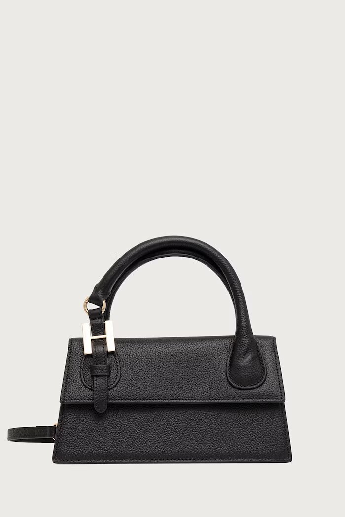 Silvian Heach чанта crossbody дамска от кожа MARECHIARO черна RCP25007BO