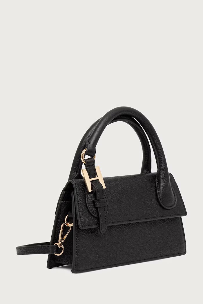 Silvian Heach чанта crossbody дамска от кожа MARECHIARO черна RCP25007BO