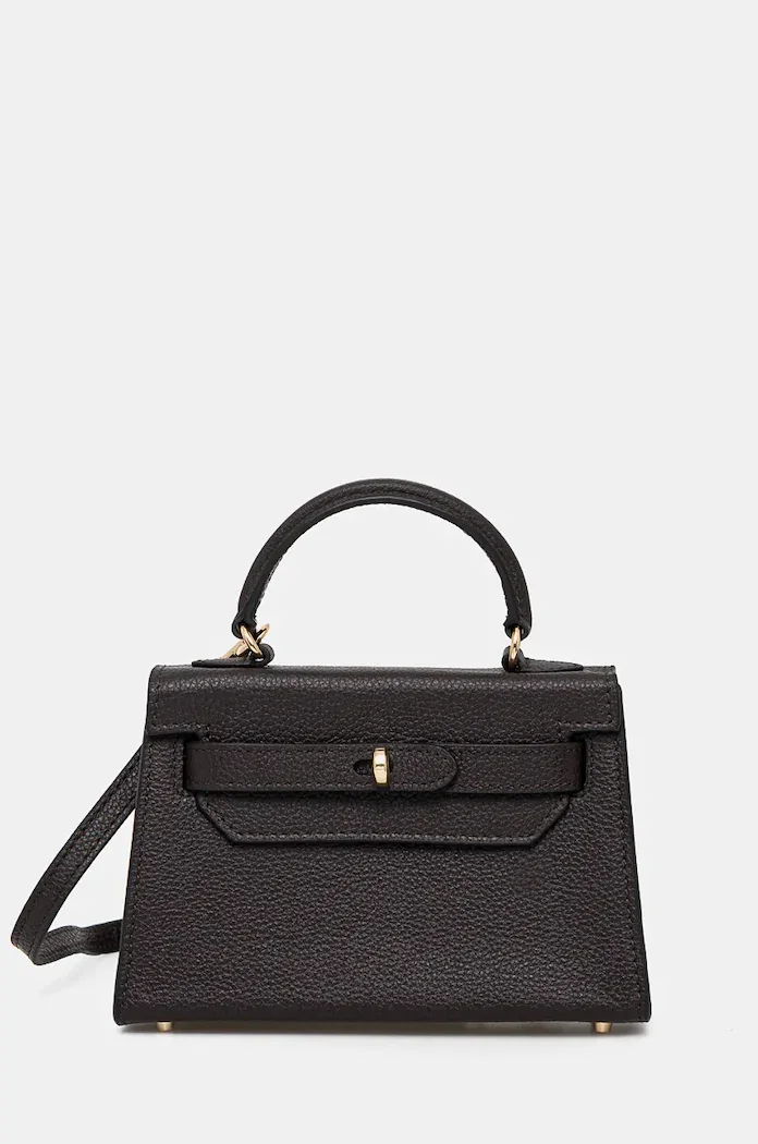 Silvian Heach чанта crossbody дамска от кожа SANITA кафява RCP25016BO