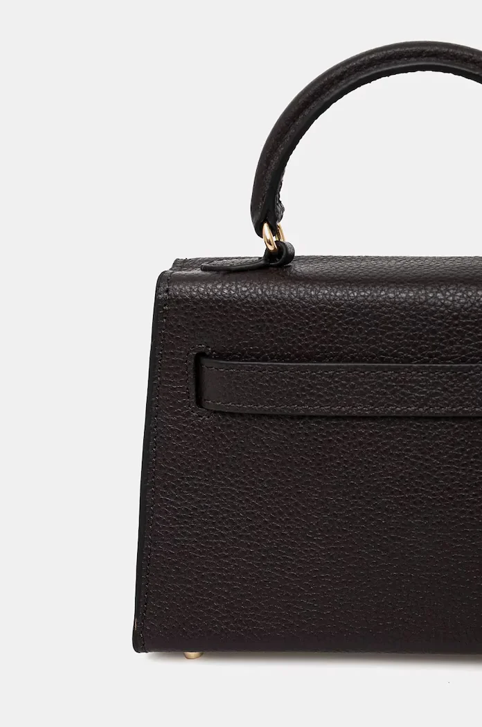 Silvian Heach чанта crossbody дамска от кожа SANITA кафява RCP25016BO