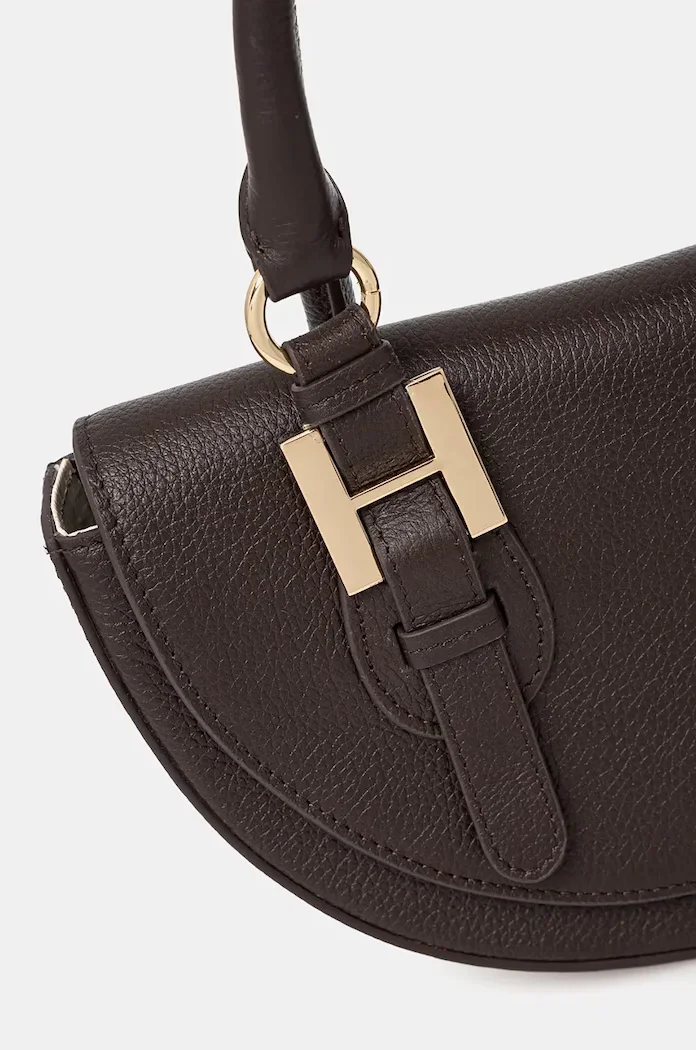 Silvian Heach чанта crossbody дамска от кожа SPAGNOLI кафява RCP25020BO