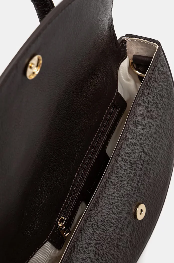 Silvian Heach чанта crossbody дамска от кожа SPAGNOLI кафява RCP25020BO