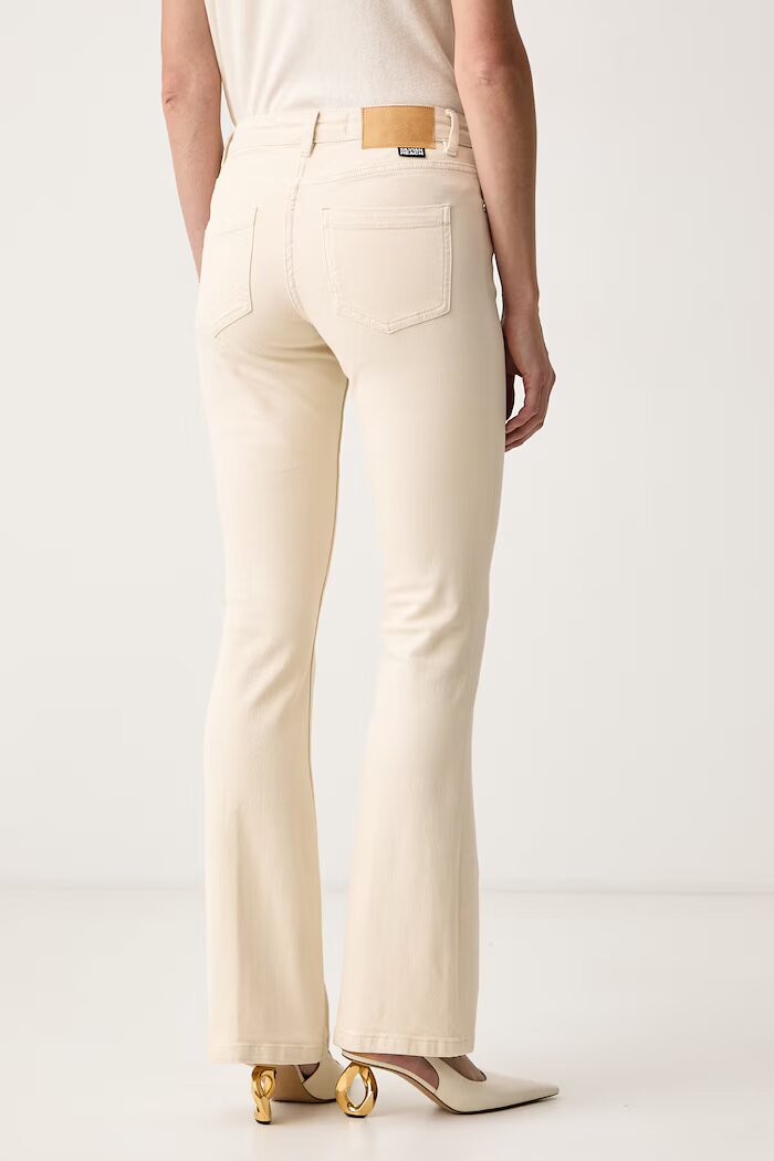 Silvian Heach дънки straight дамски VEDDU бежови GPA26040JE