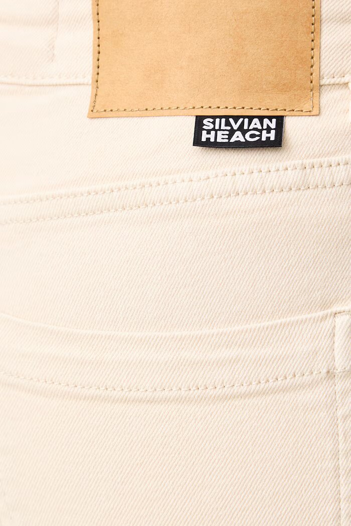 Silvian Heach дънки straight дамски VEDDU бежови GPA26040JE