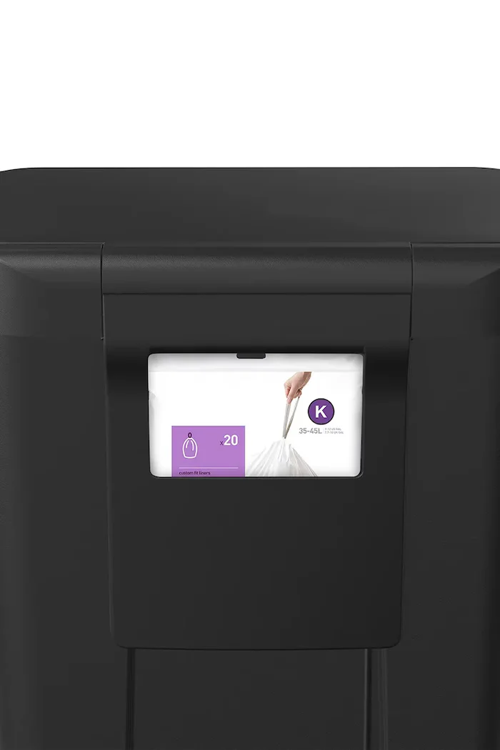 Simplehuman Кошче за боклук 45 L в черно