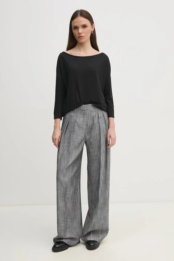 Sisley Блуза с дълги ръкави в синьо 3QU4L12EE