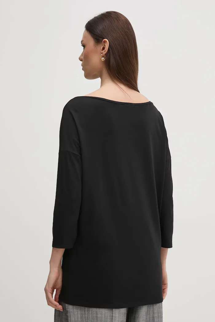 Sisley Блуза с дълги ръкави в синьо 3QU4L12EE