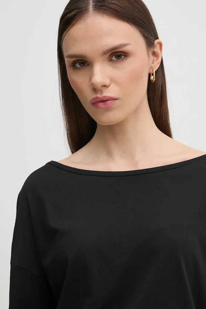 Sisley Блуза с дълги ръкави в синьо 3QU4L12EE