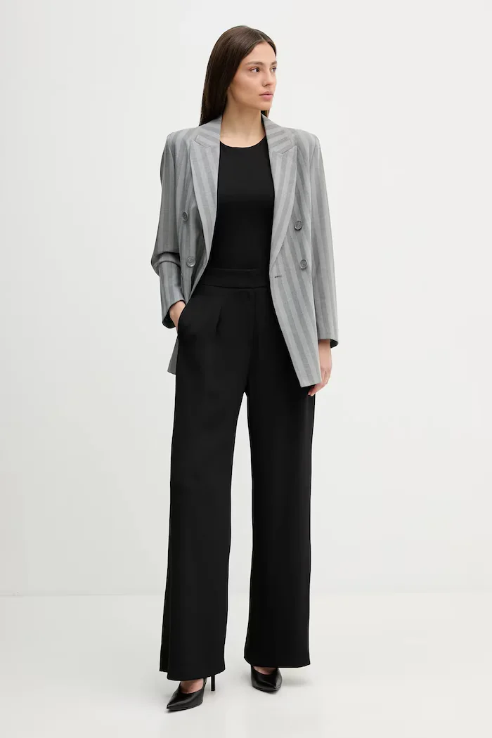 Sisley Сако в сиво с двуредно закопчаване с десен 2LMTLW03Q